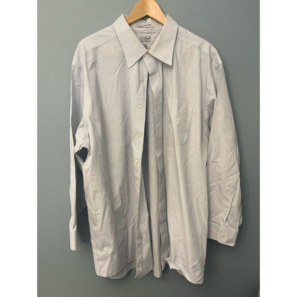 L.L. Bean 100% Cotton Wrinkle Resistant Dress Shirt